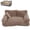 Khaki, variant on Fluffy Plush Calming Pet Sofa Bed, Washable Removable Cover Couch Bed with Non Slip Bottom for Dogs Cats All Sizes