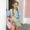 Blue, variant on Cethrio Girls Summer Outfit Sets 2 Piece, Crew Neck Casual Short Sleeve Kids' Clothing Sets Beige Size 10-12