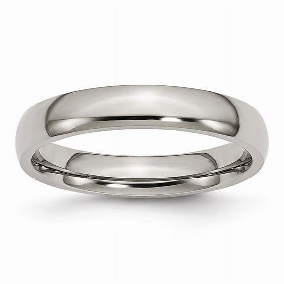 Titanium 4mm Polished Band