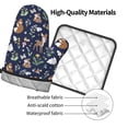 thumbnail image 4 of KLL Animals And Wildflowers Pattern Oven Mitts and Pot Holders 2pcs Sets for Kitchen, Oven Mitt Heat Resistant 536°F, Oven Gloves for Kitchen,Cooking and Baking, 4 of 7