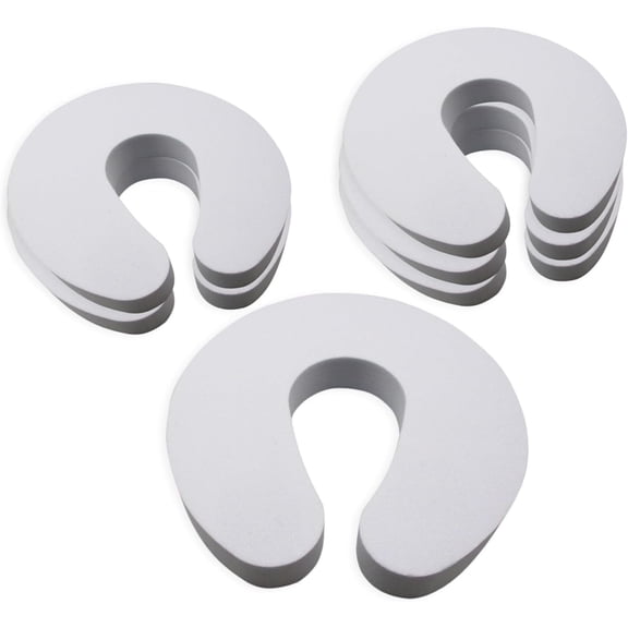 My Battery Supplier Gadgetime USA Door Finger Pinch Guard – Soft Foam Baby-Proofing Door Stopper, Child & Pet Safety Finger Pinch Protector, Prevents Door Slamming & Accidental Locking – 6-Pack