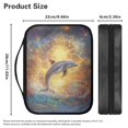 thumbnail image 5 of FKELYI Bohemian Floral Dolphin Print Bible Cover for Women Men Faux Leather Bible Carrier Book Carrying Case Church Bible Bag Scripture Protector for Prayer Study, 5 of 6