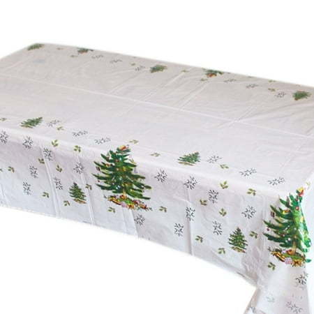 

Linyer Christmas Tablecloth Kitchen Dining Home Party Table Cover for Table Decoration TYPE1