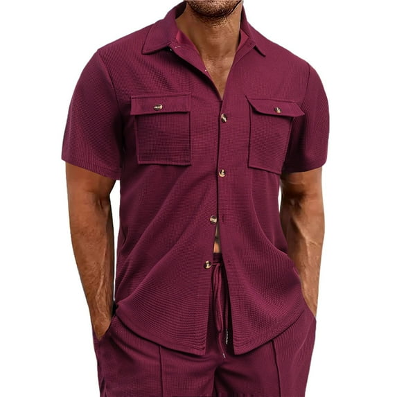 Hawaiian Shirt for Men Short Sleeve Floral Button Down Short-Sleeved Outdoors Funny Hawaiian Shirts Work Shirts for Men