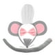 thumbnail image 1 of Conjunto de disfraz de ratón para niños y adultos, con orejas de ratón, diadema, nariz y cola de ratón, pajarita, accesorios de disfraz de animales para carnaval, Halloween, fiesta de cosplay, 1 of 8