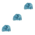 thumbnail image 2 of Moyic Gorros de ducha Estampado de flores Impermeable Reutilizable Elástico Ajustable Sombrero corto largo Mujeres Niñas Baño Estampado de Type1 NO1, 2 of 6