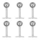 thumbnail image 1 of Zócalo Con Brida, Soporte De Barra De Armario De 6 Piezas Proceso De Cepillado De Instalación Simple Para El Hogar Para Barras De Ropa Y Sombreros Mgaxyff Otros, 1 of 8
