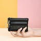 thumbnail image 1 of Monedero de moda para mujer, mini bolso de mano de cuero suave, billetera pequeña, llavero, billetera corta, bolso con cremallera, monedero, tarjetero, 1 of 6