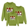 thumbnail image 4 of Adeawade Matching Christmas Pajamas For Family Men Dad Crewneck Sweatshirts Long Sleeve Xmas Pullover Tops For Festival Party Lightweight Homewear Green S, 4 of 4