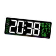thumbnail image 4 of Reloj de pared Digital Strade Fareast Limited con pantalla de temperatura 42 cm x 3,5 cm x 15,5 cm verde, 4 of 8
