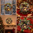 thumbnail image 5 of DIY Christmas Wreath Kit with LED Lights, Light-Up Pearl Painting Kit, Diamond Art Wreath for Adults, Beaded Christmas Wreath Ornament for Door & Wall, 7.9" × 7.9", Akmoler, 5 of 6