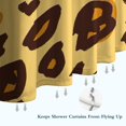 thumbnail image 6 of Yellow and Brown Of Leopard Print Shower Curtain 36"x72" ,Bathroom Decorative Shower Curtains Set with 12 Hooks,Modern Waterproof Washable Shower Curtain, 6 of 6