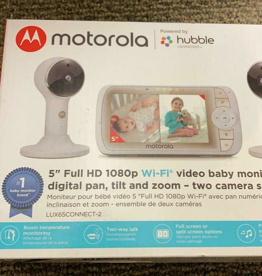 BLISS54-2 Motorola 4.3" Video Baby Monitor 2 Camera Set NEW 