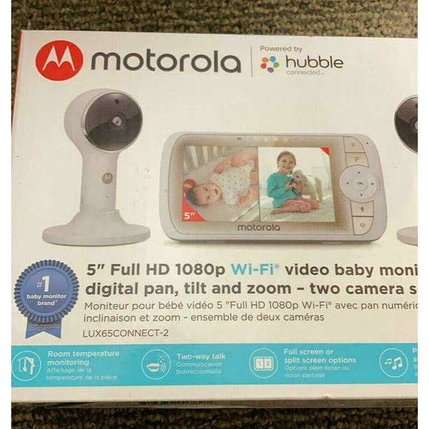 Motorola 5 Video Baby Monitor With Two Cameras Lux65connect 2 White Walmart Com Walmart Com