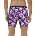 thumbnail image 4 of Picia Skull mushroom colorful cute Pattern Men's Athletic Long Leg Briefs , Performance Stretch Underwear，Moisture-Wicking, 4 of 7