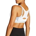 Women's Champion Motion Control Zip Front Sports Bra White 34DD