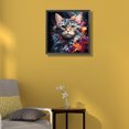 thumbnail image 2 of 5D DIY Taladro Cuadrado AB Parcial Dazzle Cat 45x45cm, 2 of 9