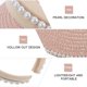 thumbnail image 5 of BRIGHTFUFU Sombrero de visera de verano con visera ancha de paja para dama, 5 of 7