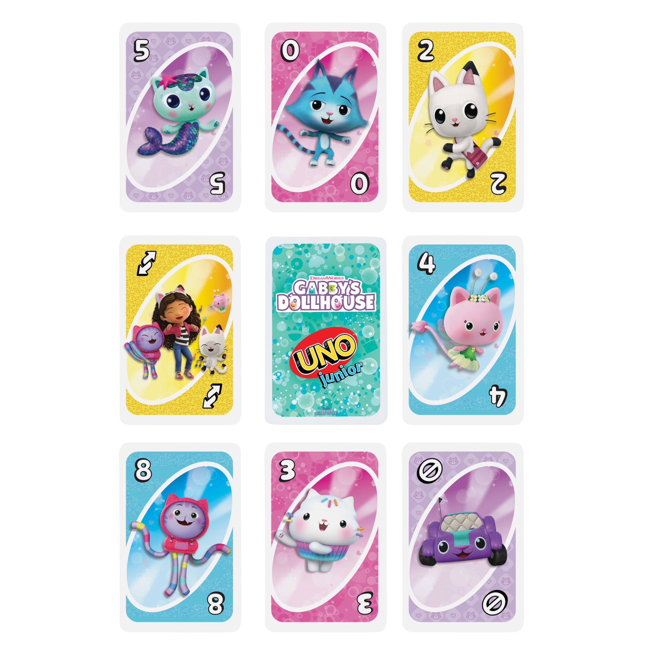UNO Junior Gabby’s Dollhouse Card Game for Kids, Parents & Family Nights