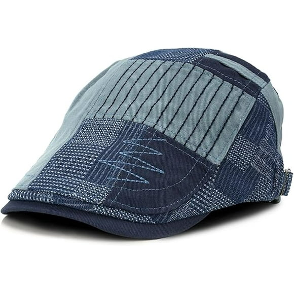 M MOACC Men's Beret Hat Cotton Buckle Adjustable Newsboy Hats for Men Driving Flat Caps Cabbie Gatsby Cap