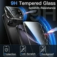 thumbnail image 4 of JETech 5 in 1 Matte Case for iPhone 17 Pro 6.3-Inch with 2-Pack Each Tempered Glass Screen Protector and Camera Lens Protector, Translucent Back Shockproof Phone Cover (Black), 4 of 5