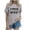 Light Gray, variant on HXWCHsWomen Essential Plain TeeWomen's Casual Crew Neck Letter Print T-Shirt Everyday Fashion top Comfortable Short Sleeve Tee XL Black