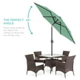 thumbnail image 3 of Best Choice Products 7.5ft Heavy-Duty Outdoor Market Patio Umbrella w/ Push Button Tilt, Easy Crank - Seaglass, 3 of 8