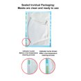 thumbnail image 5 of 6 Pack, White, Cloth Mask, 3 layers, Sealed Individual packaging, UV Protection UPF 50+, Odorless, Melt-Blown Spunbond Filter, Washable, Reusable, 5 of 7