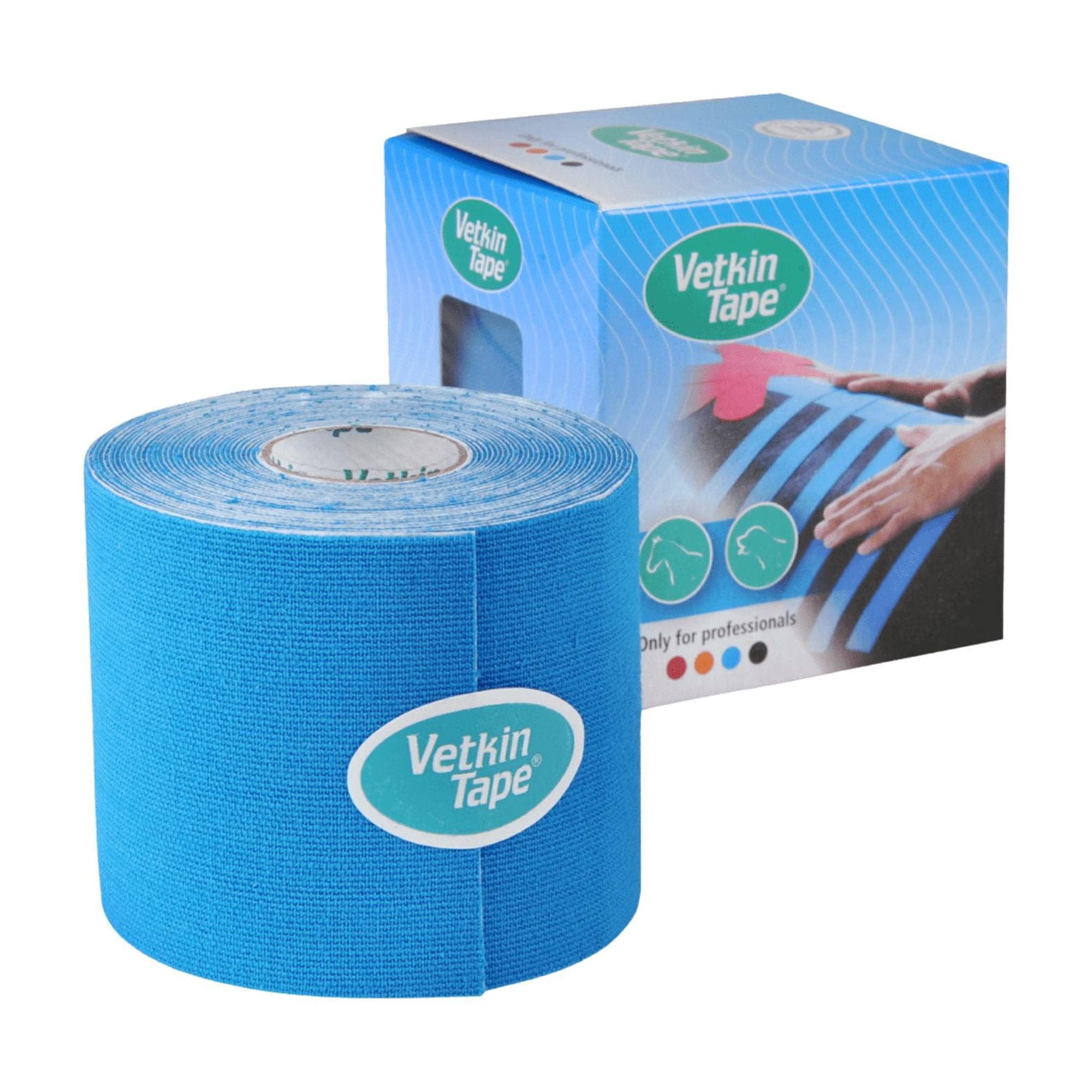 VetkinTape Equine & Canine Kinesiology Tape [Veterinary]: 3.93 in. x 16.5 ft. (Red)