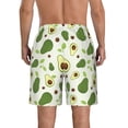 thumbnail image 3 of Naloa Green Avocado Men's Beach Shorts, Surfing shorts, Swim trunks, Quick Dry Swim Trunks for Surfing Beach Fun - XX-Large, 3 of 9