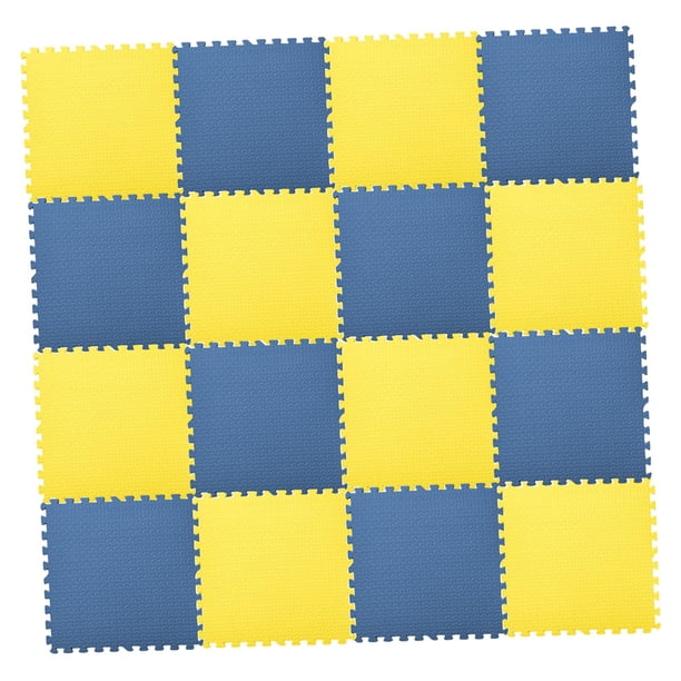 de rompecabezas para bebés, baldosas de ejercicio de protección de piso suave entrezadas, alfombra de juguete para ños, baldosas de , amarillo 16 piezas yotijar Alfombras de juego de espuma
