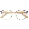 thumbnail image 2 of 2 Pairs Womens Cat Eye Metal Reading Glasses Spring Hinge Readers Comfortable, 2 of 4