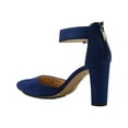 thumbnail image 2 of Adrienne Vittadini Womens Nerice Faux Leather Dress Heels Blue 6.5 Medium (B,M), 2 of 3