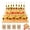 5-Tier, variant on Bamboo Skewer Holder Food Display, Skewers for Fruit Kabobs with 180 Holes & 200 Bamboo Skewers, Multi Tier Skewer Board Stand for Appetizers Fruit Cheese BBQ Catering Wedding Cocktail Party