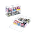 thumbnail image 6 of Dongrere Clear Mini Display Box with Lids Stackable Clear Acrylic Box for Hair Accessories & Jewelry, Crafting, Jewelry Making & Office Use, 6 of 7