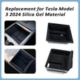 thumbnail image 4 of Mistaha Armrest Storage Organizer for Tesla Model 3 Refresh (Silicone/TPE) - Black, Compact and Lightweight Interior Accessory, 4 of 6