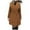 Coffee, variant on Women's Trench Coat Classic Lapel Overcoat Long Sleeve Winter Warm Mid Length Belted Jacket Coat winter coats for women