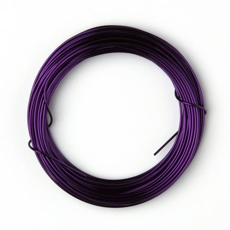 Cousin DIY Coated Copper Wire, Purple Finish, 20 Ga, 24 ft Roll