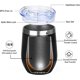 thumbnail image 5 of Tumbler Vino Aislado 12 Oz Acero Inoxidable Doble Pared Tapa Incluida para Vino Cerveza Cóctel Champagne, 5 of 6