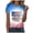 Blue, variant on 250th Anniversary Usa Shirt Tie Dye Shirt for Women Hippies Crewneck Short Sleeve T-Shirt(White,S)
