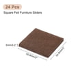 thumbnail image 2 of Furniture Pads, 24Pcs 2" - Square Self Adhesive Felt Furniture Pads, Floor Protectors for Furniture Feet Chairs Legs Hardwood Floors (Brown), 2 of 6