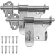 thumbnail image 1 of Door Latch, 2 Pcs Latch, Durable Thickened Stainless Steel Sliding Door Latches for Bathroom Cage,Kitchen Cabinet, Bolt: 10x120mm Ji, 1 of 4
