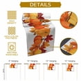thumbnail image 5 of ERUNPONLY Orange Yellow Pumpkin Fall Table Runner - 72 Inch Long Thanksgiving Botanical Farmhouse Leaf Cotton Linen Dress Scarves Farmhouse Table Runner for Kitchen Dining, Coffee Table, 16" x 72", 5 of 8