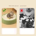 thumbnail image 4 of Round Cat Scratching Pad Sisal Weave Scratcher Claw Grinder Furniture Protector Cats Training Toys, 4 of 9
