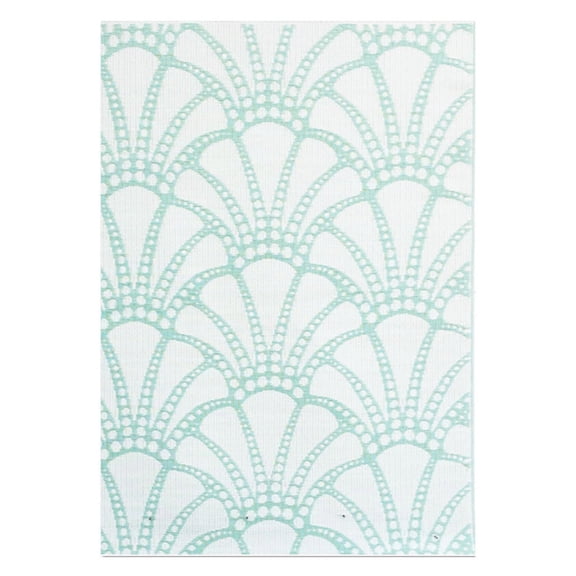 Mad Mats Scallop Indoor/Outdoor Area Rug