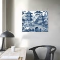 thumbnail image 4 of Awypu Wall Art Canvas ,Chinoiserie Blue And White Porcelain Chinese Style Pattern Canvas Wall Art Home Office Wall Decor Prints Artwork for Bed Dining Room Modern Paintings Housewarming Gifts, 4 of 6