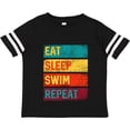 thumbnail image 3 of Inktastic Swimming Eat Sleep Swim Repeat Boys or Girls Toddler T-Shirt, 3 of 5