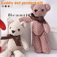 thumbnail image 4 of Oso De Peluche De Juguete, Oso Encantador Suave, Juguete De Peluche Corto Con Bonito Lazo, Muñeco De Oso De Empuje Decorativo, Colgante De Adorno De Escritorio Para El Hogar Muyoka Hogar, 4 of 7