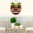 thumbnail image 2 of Yjiankangz 12" Door Sign No Soliciting See Dag For Details Hanging Sign Wood Farmhouse Wall Art Door Sign Home Door Sign Rustic Wood Sign Vintage Wall Sign, 2 of 5