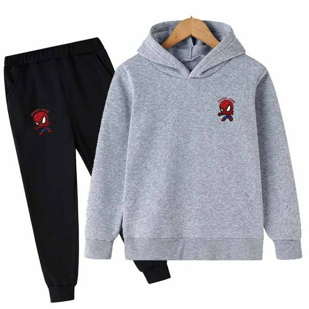 2022 otoño bebé niños deporte ropa Casual Marvel Spider-man conjuntos de ropa para niños disfraces algodón ropa de bebé 3-16 años Old140CM zhangmengya CONDUJO
